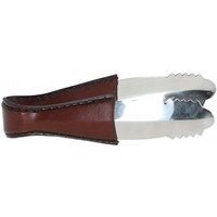 Luxury Leather Handled Ice Tong - Chestnut - thumbnail 1