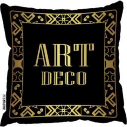 Vintage invitation Outdoor Cushion - Yellow / 60cm - thumbnail 2