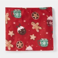 OHS Polar Fleece Throw - Red