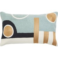 Bosie Ozella Abstract Rectangular Cushion - Multicolour