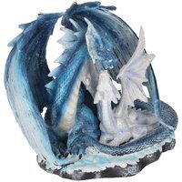 Mothers Love Blue Dragon Figurine - 18cm - image 1