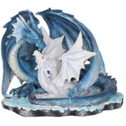 Mothers Love Blue Dragon Figurine - 18cm - thumbnail 2
