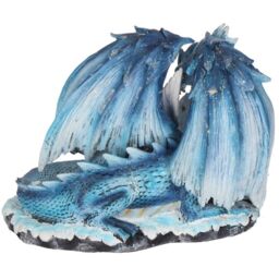 Mothers Love Blue Dragon Figurine - 18cm - thumbnail 4