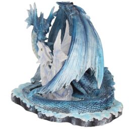 Mothers Love Blue Dragon Figurine - 18cm - thumbnail 3