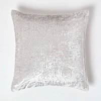 Homescapes Crushed Velvet Cushion Cover - Champagne / 45cm