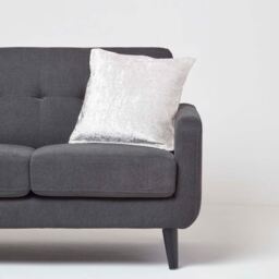 Homescapes Crushed Velvet Cushion Cover - Champagne / 45cm - thumbnail 2