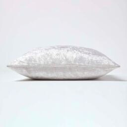 Homescapes Crushed Velvet Cushion Cover - Champagne / 45cm - thumbnail 3