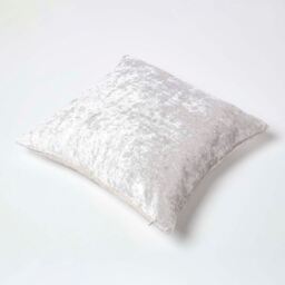 Homescapes Crushed Velvet Cushion Cover - Champagne / 45cm - thumbnail 4