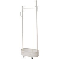 Free Standing Small Rack with Wheels - Cream White