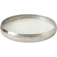 Vanilla Scented 7 Wick Candle - Silver