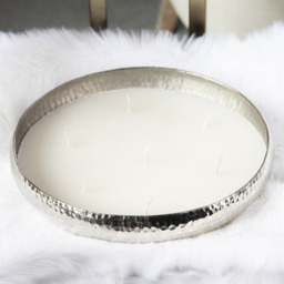 Vanilla Scented 7 Wick Candle  - Silver - thumbnail 4
