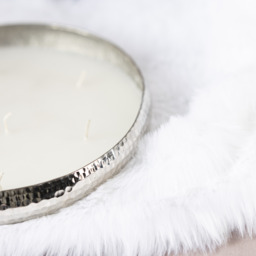 Vanilla Scented 7 Wick Candle  - Silver - thumbnail 5