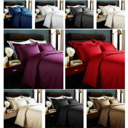 Duvet Cover Sets Micro Check - Ivory / Double - thumbnail 2
