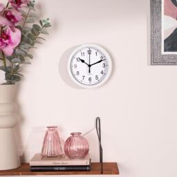 Basic Round Analogue Wall Clock - White - thumbnail 4