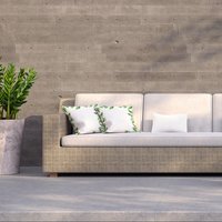 Green Border Outdoor Cushion - Green / 60cm - thumbnail 1