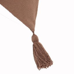 Durdle Embroidered Cushion - Cocoa / Polyester - thumbnail 5