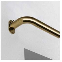 25-28mm Room Darkening Extendable Curtain Pole - Antique Brass - Antique Brass / 120cm - thumbnail 2