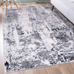 Emperor Styra Modern Grunge Abstract Area Rugs - Silver / 120x170 cm Rectangle - thumbnail 4