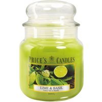 Lime and Basil Scented Jar Candle - Medium / Medium