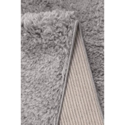 Laguna Super Soft Silver Shaggy Area Rug - Plain Silver / 120x170cm - thumbnail 2
