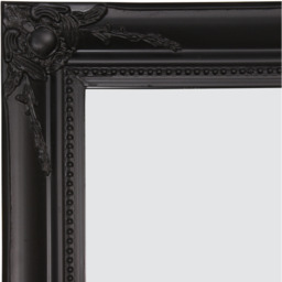 Hamilton Black Shabby Chic Design Large Dress Mirror 167 x 76cm - Black - thumbnail 4