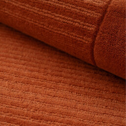 Terracotta Natural Wool Area Rug - Terracotta / 120cm x 170cm - thumbnail 4