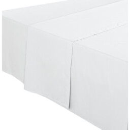Polycotton Flat Bed Sheet - White / Single - thumbnail 2