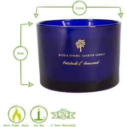 Soy Wax Scented Candle - 350g - Patchouli & Rosewood - thumbnail 4