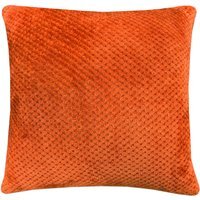 Jumbo Fleece Textured Cushion - Rust