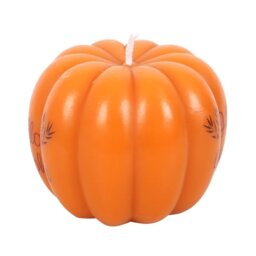 Hello Pumpkin Shaped Candle Autumn Cozy Home Decor - Orange - thumbnail 2