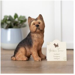 Yorkshire Terrier Resin Ornament Confident Courageous and Intelligent - Brown - thumbnail 5