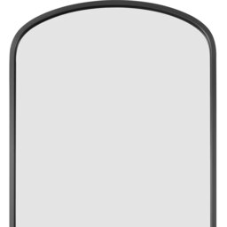 Angustus Metal Framed Arched Wall Leaner Mirror 170cm - Black - thumbnail 2