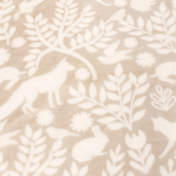 Skandi Woodland Fleece Throw - Beige - thumbnail 5