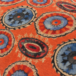Akamba Tribal Paisley Cushion - Tangerine / 80 Feather 20 Polyester - thumbnail 5