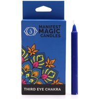 Manifest Magic Candles (pack of 12) Indigo Third Eye Chakra - Indigo
