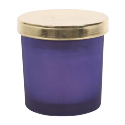 Third Eye Chakra Lavender Crystal Candle Rejuvenate Reuse - Blue - thumbnail 4