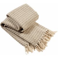 Marrakesh Super Soft Cotton Throw - Natural / 254cm