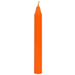 Pack of 12 Small Magic Spell Candles - Orange - thumbnail 3