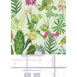 Lister Cartwright Tropical Plants Design Blackout Roller Blinds - Pale Green / 150 x 160 - thumbnail 5