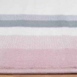 Bordered Living Room Rug - Blush Pink / 170 x 120cm - thumbnail 2