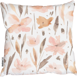 Elegant abstract floral  trendy flower Outdoor Cushion - Pink / 45cm - thumbnail 2