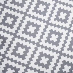 Geo Outdoor Round Filled Padded Cushion - Grey - thumbnail 2