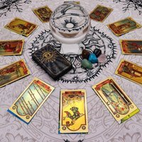 Tree of Life Tarot Cloth, Sacred Reading Mat - Multi