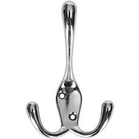 Three Pronged Hook - Chrome