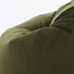 icon Kingston Classic Velvet Bean Bag and Footstool - Olive Green - thumbnail 4