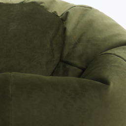 icon Kingston Classic Velvet Bean Bag and Footstool - Olive Green - thumbnail 3