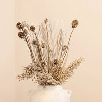 Dried Flower and Pinecone Arrangement  - Brown
