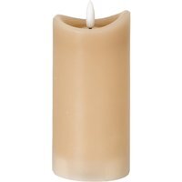 Luxe Collection Natural Glow Taupe Melted LED Candle  - Taupe