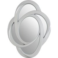 Fusion Black and Mother Of Pearl Wall Mirror - Silver
