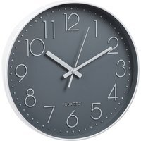 12-Inch Modern Wall Clock with Arabic Numerals - Grey - image 1